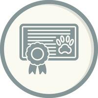 icono de vector de certificado