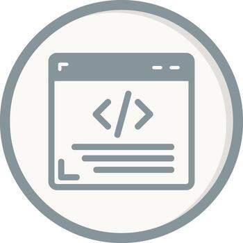 icono de vector de programación web