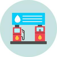 icono de vector de gasolinera