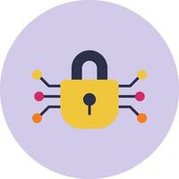 icono de vector de cifrado de datos