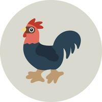 icono de vector de pollo