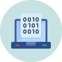 Binary Data Vector Icon