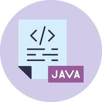 icono de vector de java