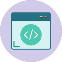 icono de vector de programación web