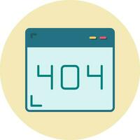 404 Error Vector Icon