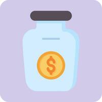 Money Jar Vector Icon