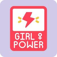 Girl Power Vector Icon