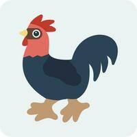 icono de vector de pollo