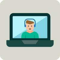 Video Conference Vector Icon