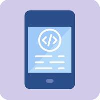 Mobile Coding Vector Icon