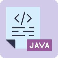 icono de vector de java