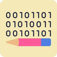 Binary Code Vector Icon