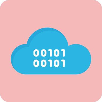 Cloud Coding Vector Icon