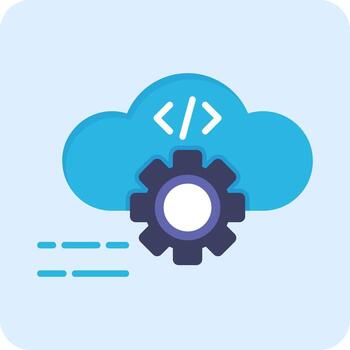 Cloud Computing Vector Icon