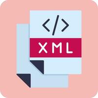 icono de vector de archivo xml