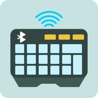 Wireless Keyboard Vector Icon