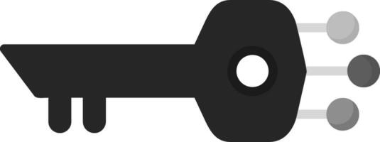 Digital Key Vector Icon