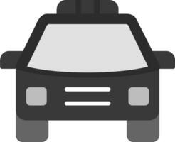 icono de vector de coche de policía