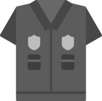 policía uniforme vector icono