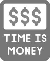 Time Is Money Vector Icon