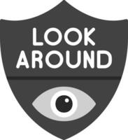 Look Around Vector Icon