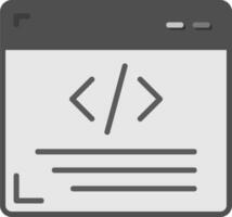 icono de vector de programación web