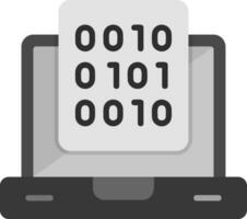 Binary Data Vector Icon