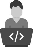 icono de vector de programador