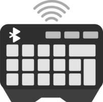 icono de vector de teclado inalámbrico