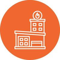 Fire Station Vector Icon