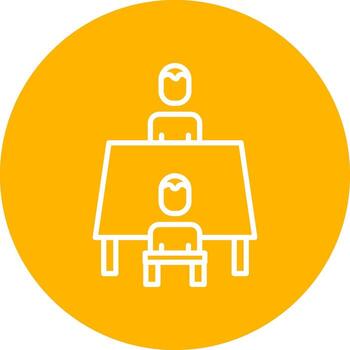 icono de vector de entrevista