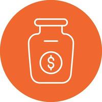 Money Jar Vector Icon