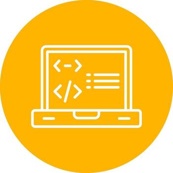 icono de vector de programación