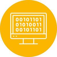 Binary Code Vector Icon