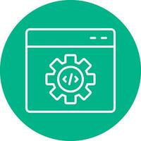 código mejoramiento vector icono