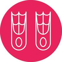 icono de vector de aleta
