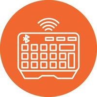 Wireless Keyboard Vector Icon