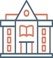 icono de vector de biblioteca