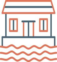 Houseboat Vector Icon