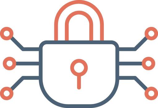 icono de vector de cifrado de datos