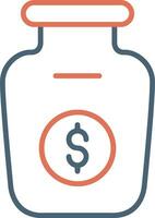 Money Jar Vector Icon