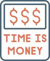 Time Is Money Vector Icon