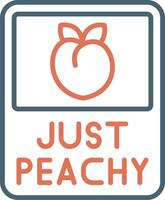 Just Peachy Vector Icon