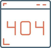 404 Error Vector Icon