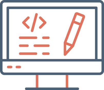 icono de vector de código de edición