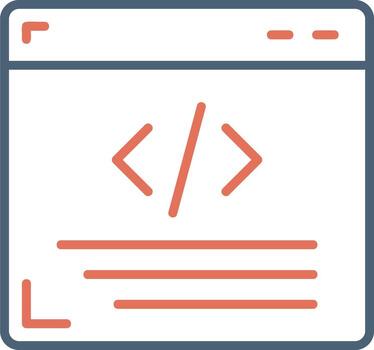icono de vector de programación web