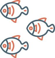 peces vector icono