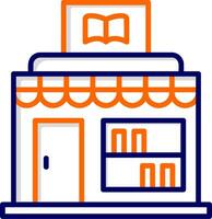 librería vector icono