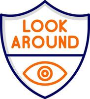 Look Around Vector Icon