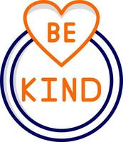 Be Kind Vector Icon